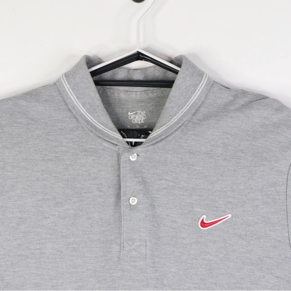 Nike Athletic Dept 00s Mend Polo Shirt Grey College Varsity Style XL Cotton - Picture 3 of 7
